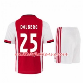 Maillot/Tenue Ajax Amsterdam Kasper Dolberg 25 Enfant Domicile 2019/2020